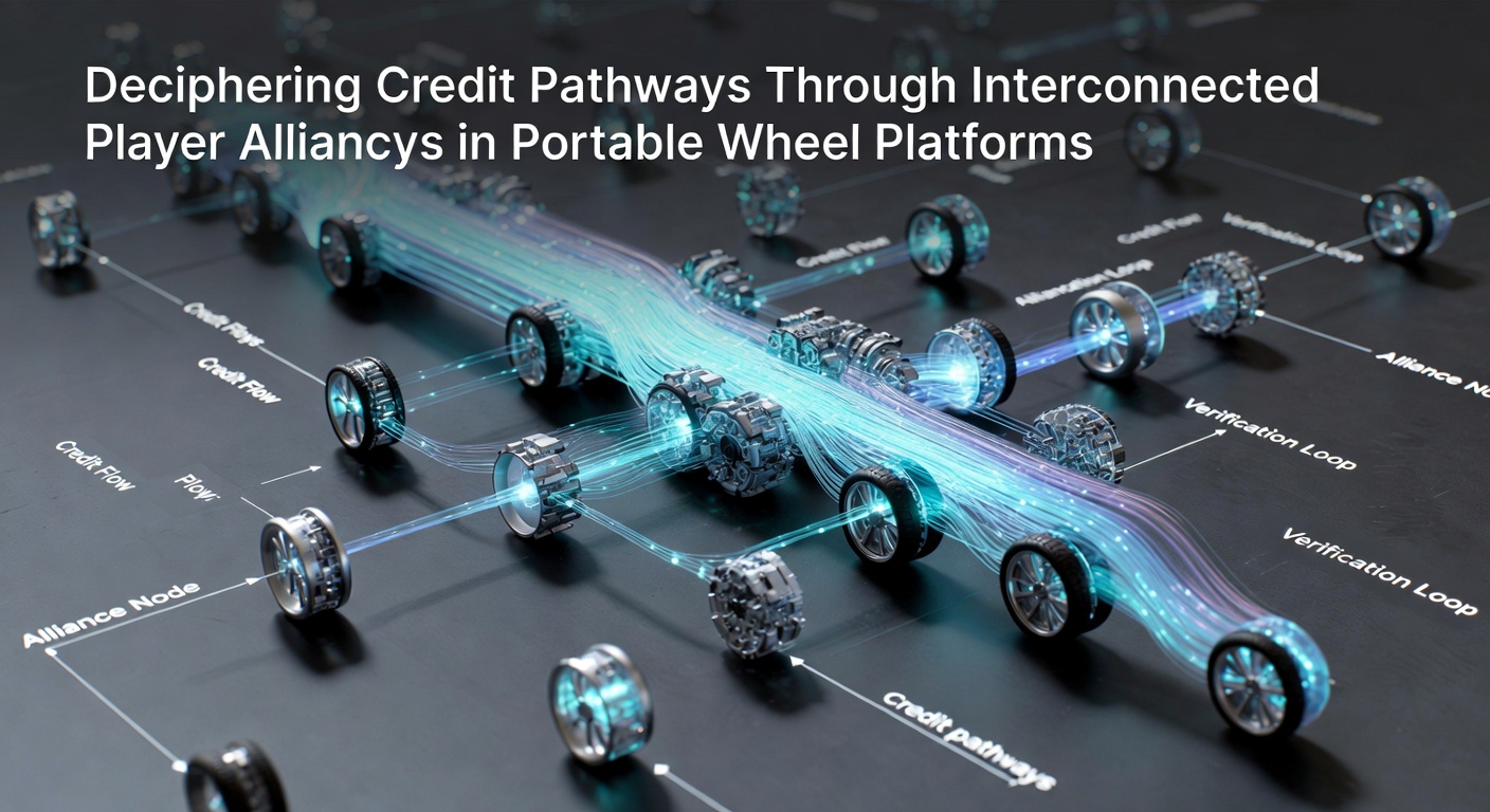 Mobile device screen displaying interconnected player alliance dashboard with credit flow indicators
