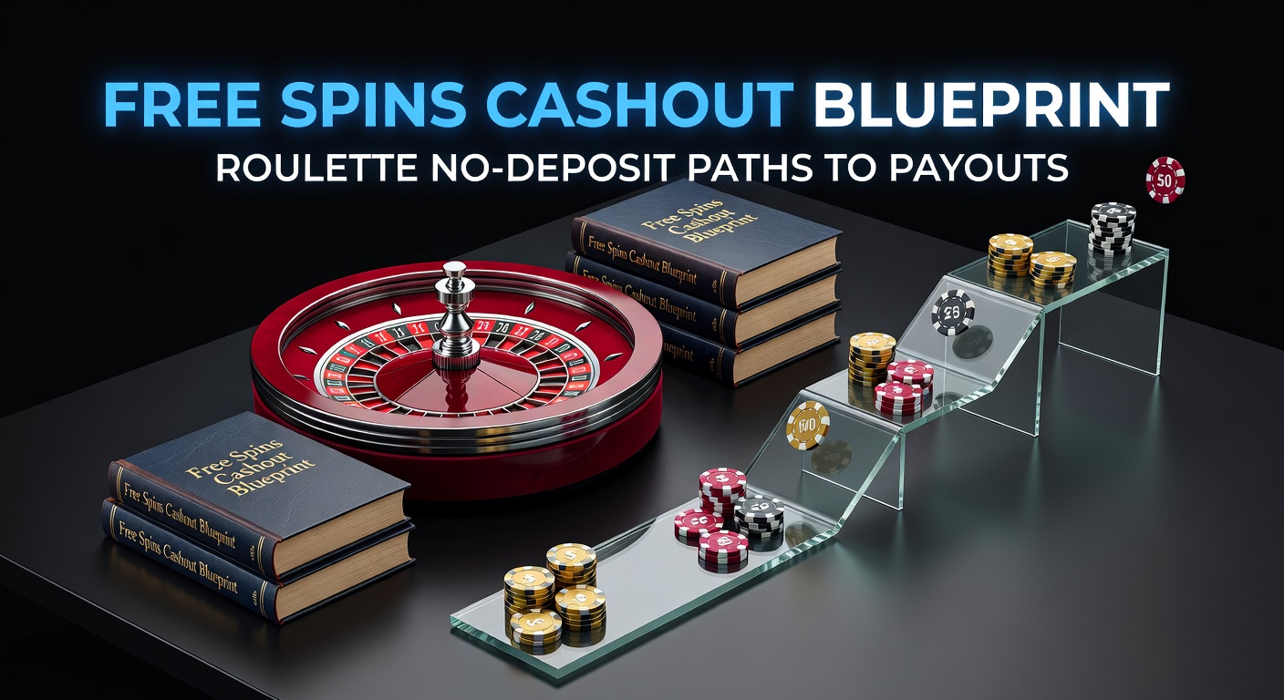 Illustration of roulette wheel with free spins icons and cash payout arrows, symbolizing no-deposit paths to winnings