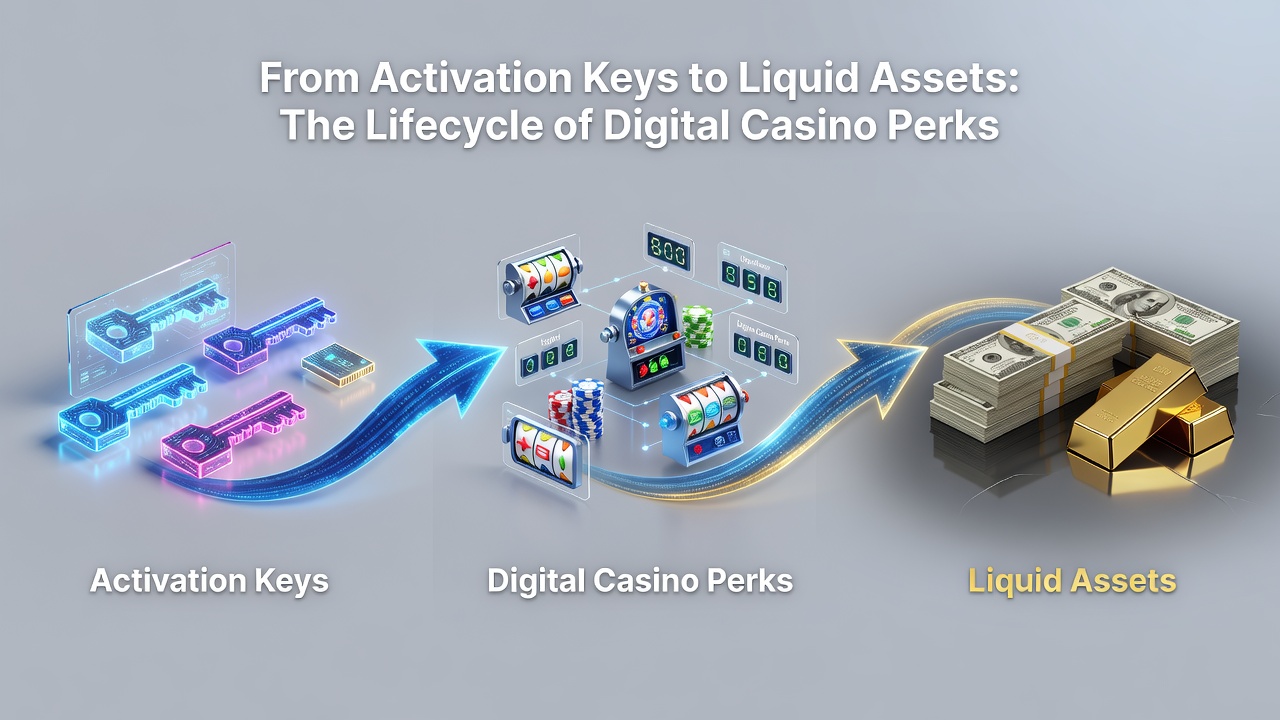 Flowchart illustrating bonus conversion stages from activation to cash withdrawal