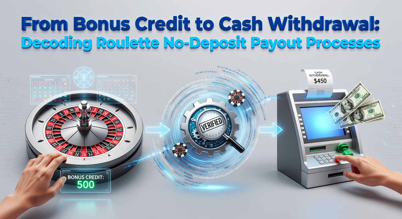 Illustration of roulette wheel with bonus credits transforming into cash chips, symbolizing the payout journey