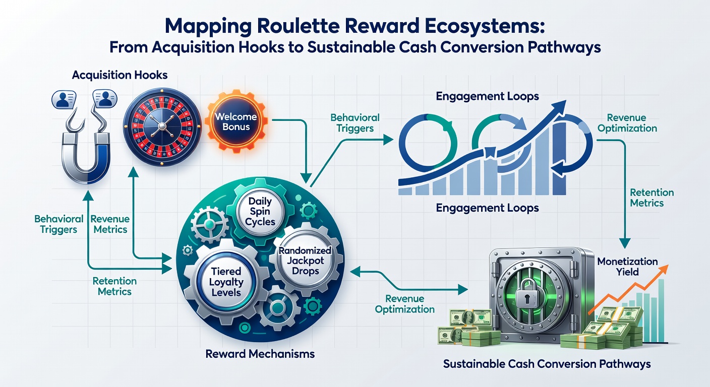 Flowchart detailing sustainable cash conversion steps for roulette rewards