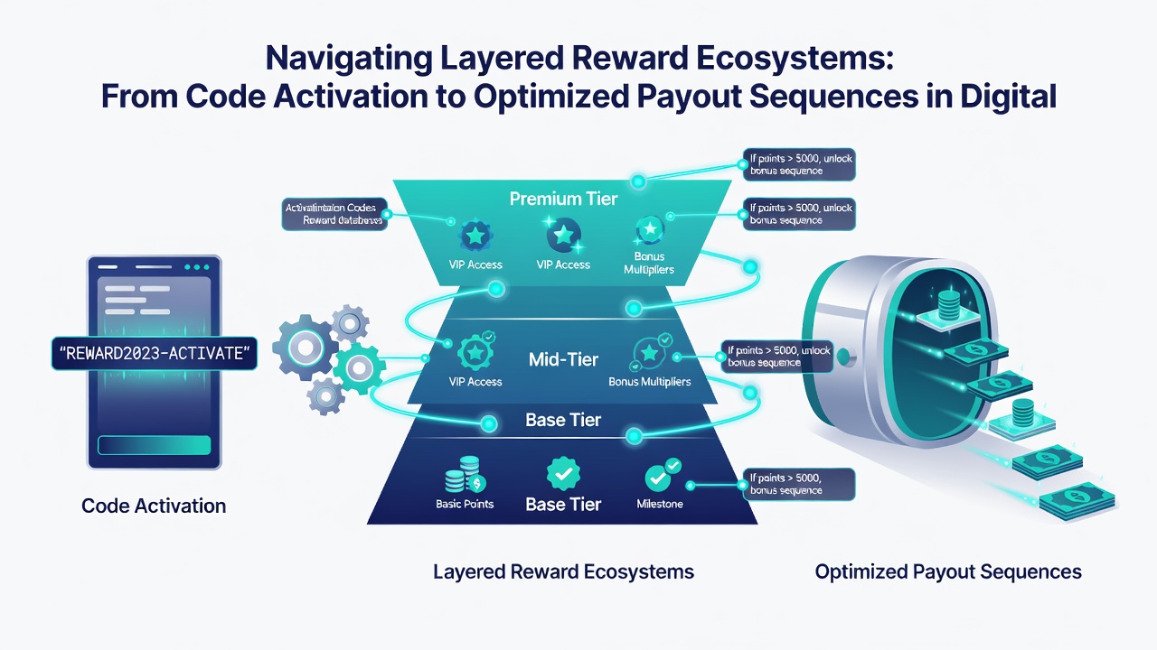 Sequence diagram illustrating payout optimization steps from code entry through wheel spin to final reward distribution in digital platforms