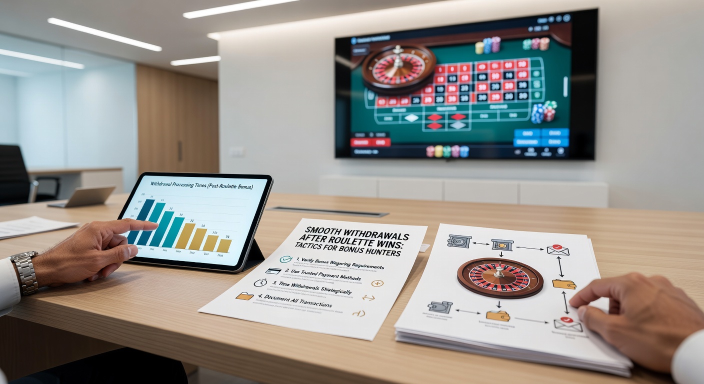 Digital dashboard showing a successful roulette bonus withdrawal confirmation, with graphs of cleared wagering progress