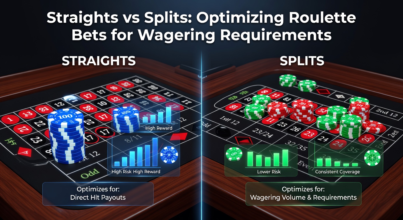 Digital simulation graph comparing straight-up and split bet variance curves over 1,000 spins, illustrating bankroll fluctuations and wagering progress lines
